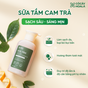 Sữa Tắm Cam Trà Cỏ Cây Hoa Lá 300G