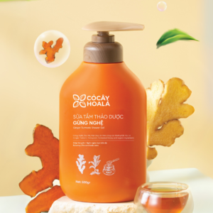 Sữa Tắm Thảo Dược Gừng Nghệ Cỏ Cây Hoa Lá 500g