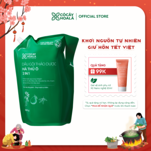 Dầu Gội Thảo Dược Hà Thủ ô 2in1 Cỏ Cây Hoa Lá 2000G